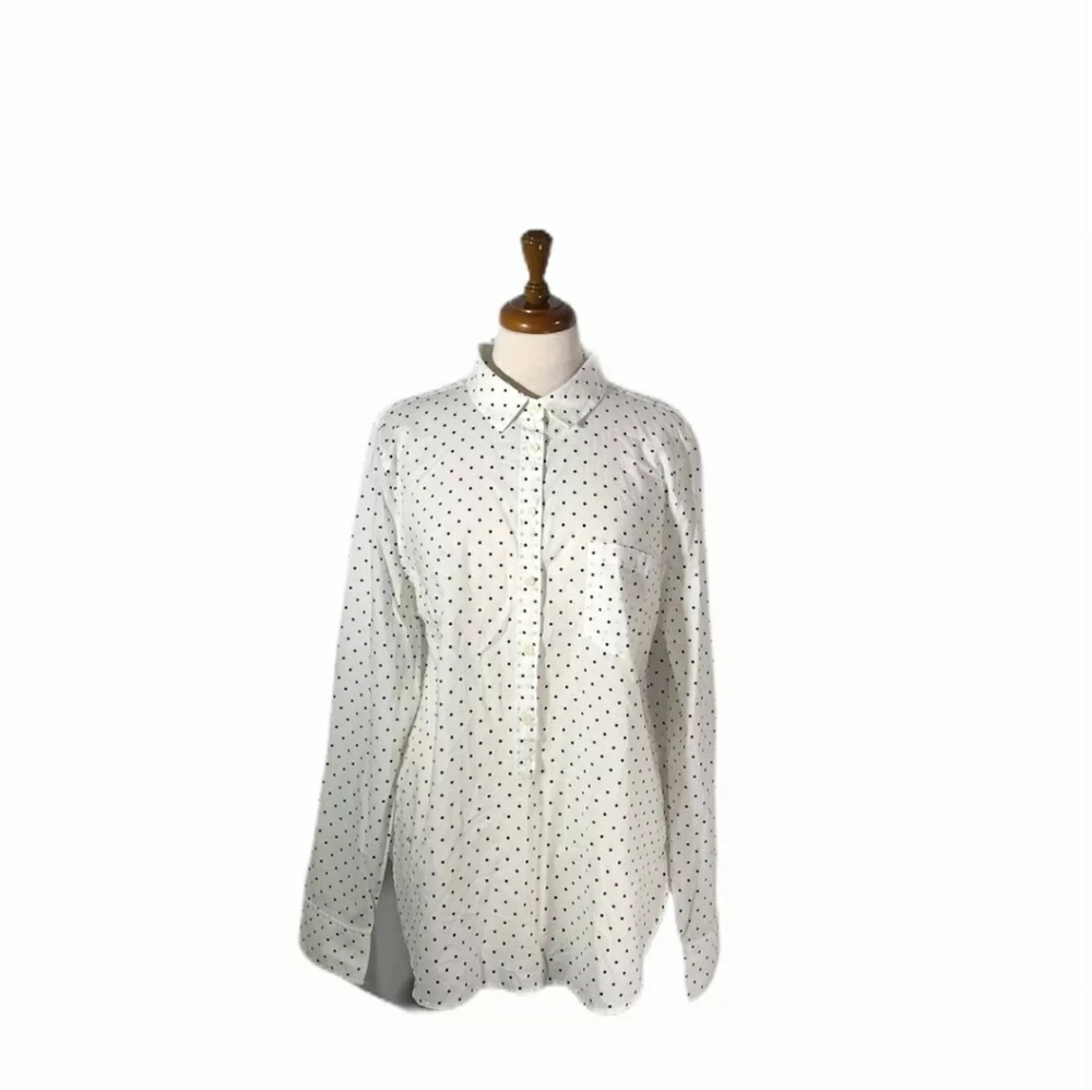 J. Crew Polka Dot Button Down
